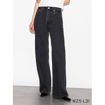 Amazon | [リーバイス] RIBCAGE WIDE LEG ジーンズ ダーク